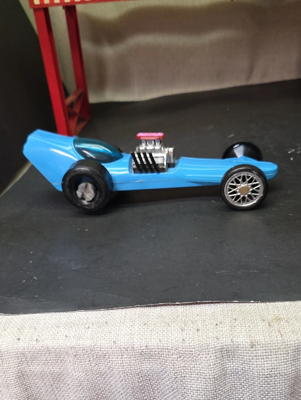 1972 Hasbro Stick Shifters "Blue Slick" Drag Racer playset - Picture 6 of 16